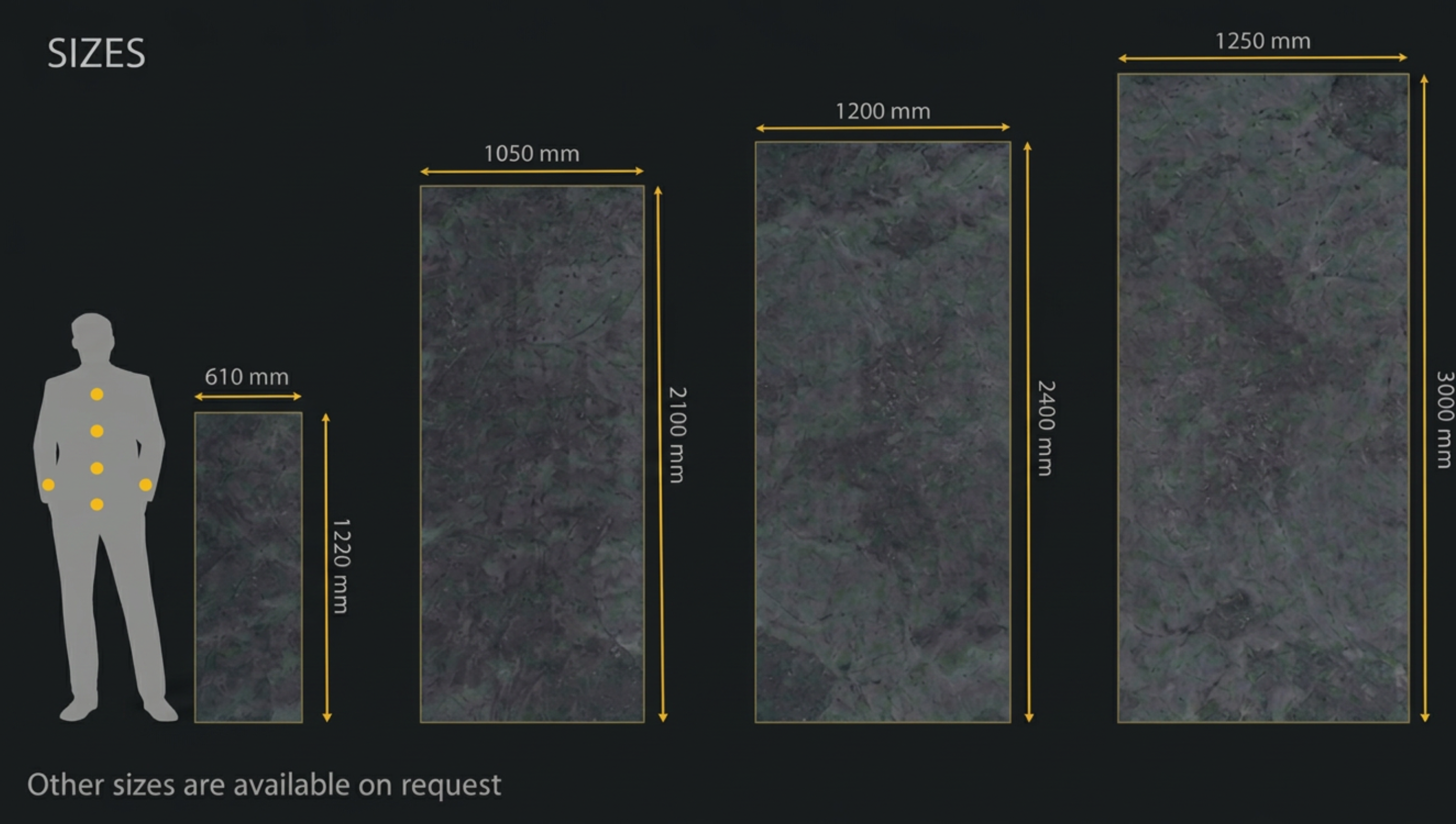 META ARCH sheet sizes
